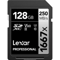 Karta pamięci Lexar 128GB 1667x SDXC UHS-II U3 V60