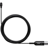 Shure Mikrofon krawatowy TwinPlex TL47 pojemnościowy Lavalier ze złączem mini XLR (czarny)