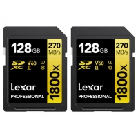 Karta pamięci Lexar Pro 128GB 1800x U3 V60 UHS-II 2pack