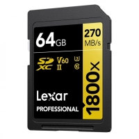 Karta pamięci Lexar Pro 64GB 1800x U3 V60 UHS-II