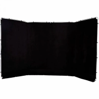Tło materiałowe Lastolite Panoramic 4m bez ramy Black