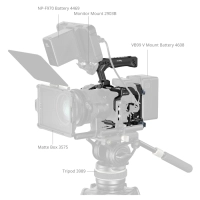 Smallrig klatka HawkLock do Canon EOS R6 V + płytka bateryjna V-Mount [6381]