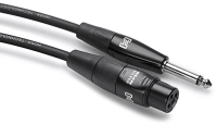 Kabel HOSA mikrofonowy Pro, XLRf - TS 6.35mm 3m