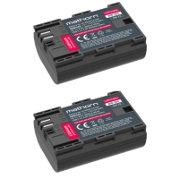 Akumulator Mathorn Zestaw MB-204 Ultimate 2600mAh 8A USB-C - zamiennik LP-E6NH/E6P 2szt