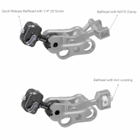 Smallrig Adapter szybkozłączka Drop-in Hawklock Universal mini Quick Release Ball Head 1/4-20 [3600]