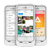 Mophie Space Pack 32 GB - etui z baterią 1700 mAh i wbudowaną pamięcią do iPhone 5/5s/SE (biała)