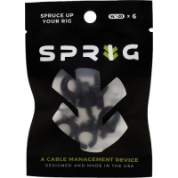 SPRIG Organizer do kabli do otworów gwintowanych 1/4 cala -20 czarny (6szt)