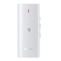 Baseus Odbiornik Bluetooth 5.0  BA03, dźwięk 3D, NFC, aptX (biały)