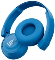 JBL bezprzewodowe nauszne z mikrofonem T450BT niebieskie