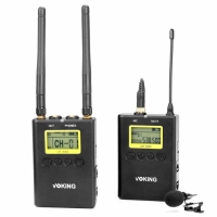 MeiKe system bezprzewodowy VK-WM210 UHF z mikrofonem krawatowym