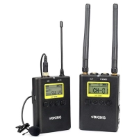 MeiKe system bezprzewodowy VK-WM210 UHF z mikrofonem krawatowym