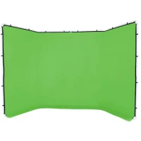 Tło materiałowe Lastolite Panoramic 4m bez ramy Chromakey Green