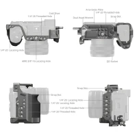 Smallrig Zestaw klatki z szybkozłączką HawkLock do Sony A 7C II / 7CR [5198]