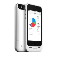 Mophie Space Pack 32 GB - etui z baterią 1700 mAh i wbudowaną pamięcią do iPhone 5/5s/SE (biała)