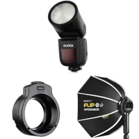 Lampa błyskowa Godox Zestaw V1 + Speedbox Flip20G dla Sony