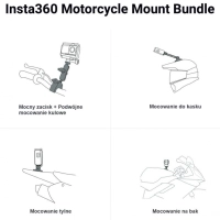 Insta360 Motorcycle Mount Bundle Std. - zestaw mocowań