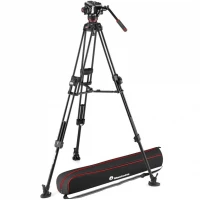 Statyw Manfrotto 645 Alu Fast Twin + głowica 504X (MVK504XTWINFA) Pro Video