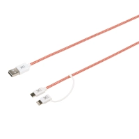 Xtorm Kabel dual MicroUSB i Lightning MFI