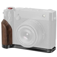 Smallrig Płytka montażowa w kształcie L z drewnianym uchwytem do FUJIFILM GFX100RF, czarna [5266]