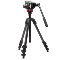 Statyw Manfrotto 055 Video Carbon Black z głowicą 502AH