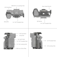 Smallrig Klatka operatorska HawkLock Quick Release Advanced Cage Kit do Sony A7R V /  A7 IV / A7S III [4539]