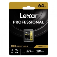 Karta pamięci Lexar Pro 64GB 1800x U3 V60 UHS-II