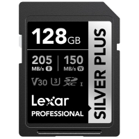 Karta pamięci Lexar SDXC Professional SILVER Plus 1066x UHS-I/U3/A2/4K R205/W150 V30 128GB