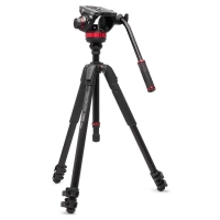 Statyw Manfrotto 055 Video Alu Black z głowicą 502AH