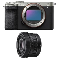 Sony A7C II body srebrne + FE 40 mm f/2.5 G (SEL40F25G.SYX)
