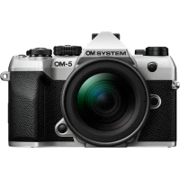 Aparat cyfrowy OM System OM-5 II body srebrny OM System 12-45 mm