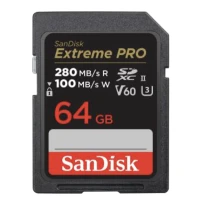 Karta pamięci Sandisk SDXC 64 GB EXTREME PRO 280MB/s C10 UHS-II V60