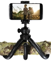 Hama statyw FlexPro 27 cm z głowicą, uchwytem na telefon i adapterem do kamer sportowych, czarny 