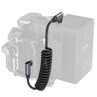 Smallrig Spiralny kabel danych USB-C prosty do USB-C kątowego [4792]