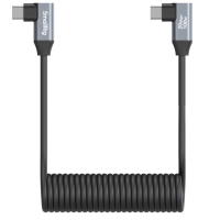 Smallrig Spiralny kabel danych USB-C prosty do USB-C kątowego [4792]