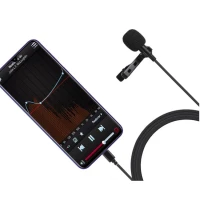 PULUZ  Mikrofon Jack Lavalier z klipsem 1,5m USB-C PU425 