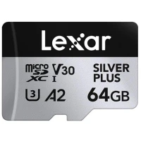 Karta pamięci Lexar microSDXC Professional SILVER Plus UHS-I/U3/A2/4K V30 64GB