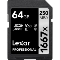 Karta pamięci Lexar 64GB 1667x SDXC UHS-II U3 V60