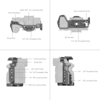 Smallrig Klatka operatorska HawkLock Quick Release Cage do Sony A7R V /  A7 IV /  A7S III / A1 / A7R IV