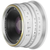 Obiektyw 7ARTISANS  25 mm f/1.8 M43 Panasonic Olympus srebrny