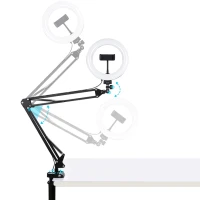 PULUZ  Lampa pierścieniowa PKT3089B 20 cm z uchwytem biurkowym