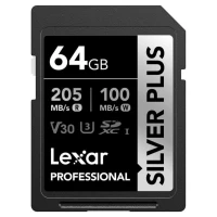 Karta pamięci Lexar Pro SILVER Plus 64GB 1066x UHS-I/U3/A2/4K R205/W100 V30