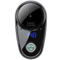 Baseus Transmiter FM do samochodu 2x USB, Bluetooth - czarny