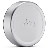 Leica Lens Cap Q, E49 silver anodized finish do Leica Q3