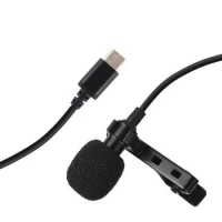 PULUZ  Mikrofon Jack Lavalier z klipsem 1,5m USB-C PU425 