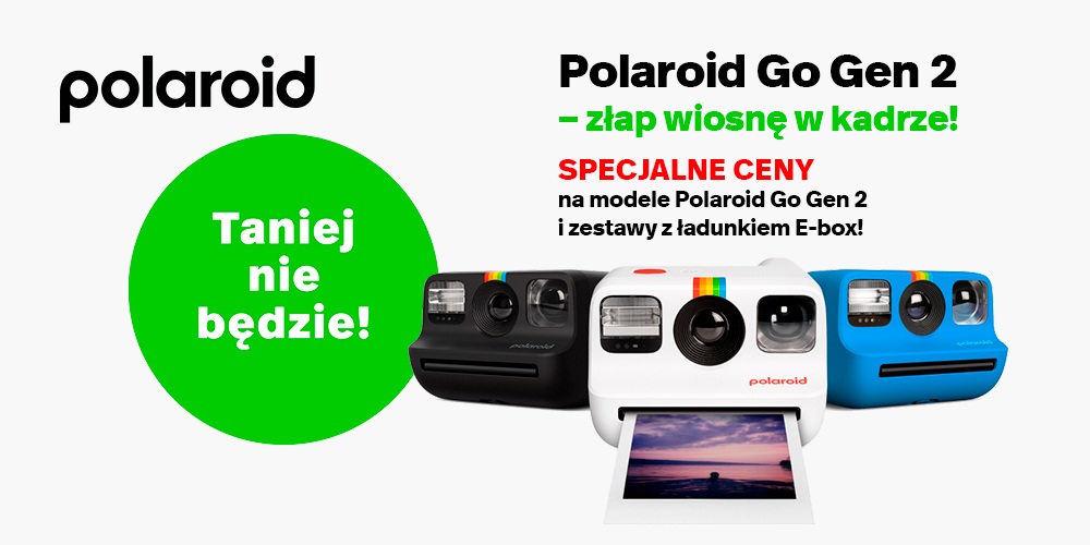 Aparaty Polaroid Go Gen 2 w jeszcze niższej cenie!