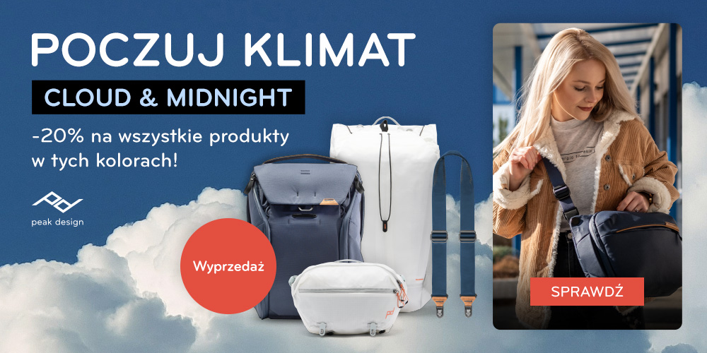 Wszystkie torby Peak Design w chmurkowych kolorach kupisz 20% taniej!