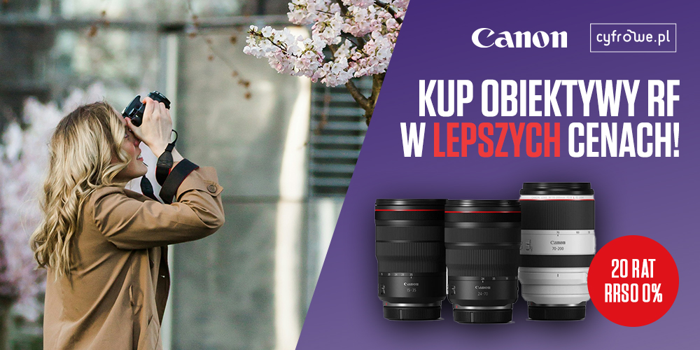 Wybrane obiektywy Canon RF w lepszych cenach!