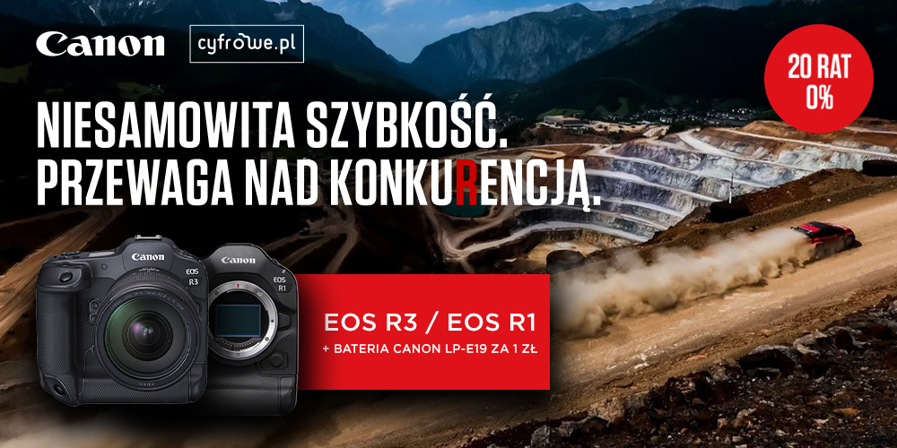 Kup flagowe aparaty Canon i dobierz akumulator tylko za 1 zł!