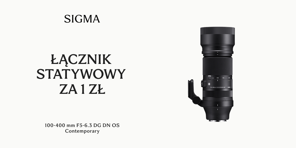 Kup obiektyw i dobierz uchwyt statywowy za 1 zł