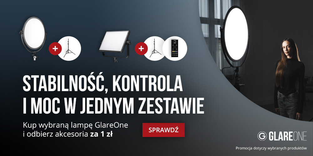 Kup lampę GlareOne i dobierz akcesoria za 1 zł!